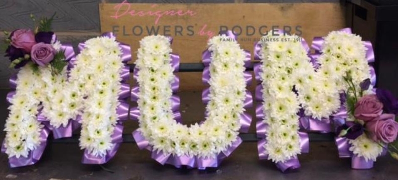 Floral Letter Tributes      local order price