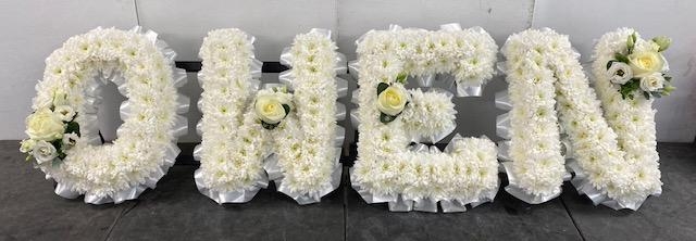 Floral Letter Tributes      local order price