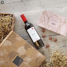 Red Wine and Salted Caramel Truffles Gift Set