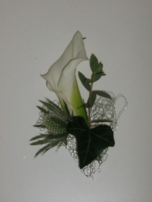 Calla buttonhole