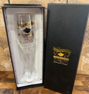 Graduation boxed Champagne glass