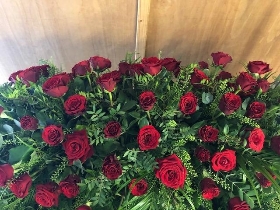 Red Roses Casket spray