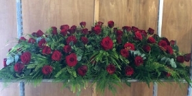 Red Roses Casket spray