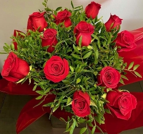 Red Rose Bouquet  of either 12, 18, 24, 50