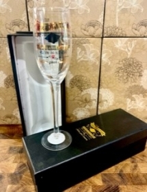 Graduation boxed Champagne glass